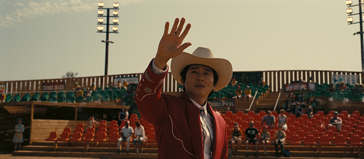 Steven Yeun in a scene from