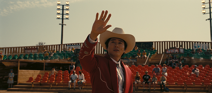 Steven Yeun in a scene from 