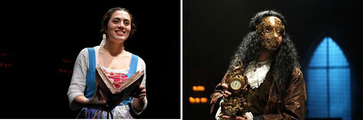 LEFT: Michelle Gordon played Belle in Area Stage Company's production of 