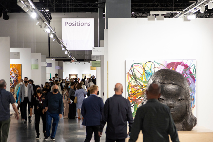 Crowds visiting Positions at Art Basel Miami Beach 2021 (Photo/Art Basel)