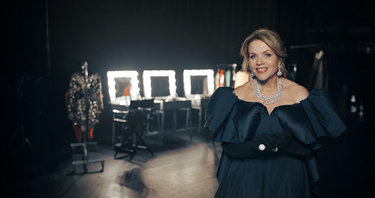 Grammy®-award winning soprano Renée Fleming backstage at the historic Théâtre du Châtelet in 