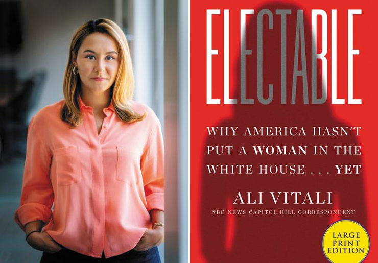 LEFT: Ali Vitali Photo by Andrew Harnik, RIGHT: Electable Book.