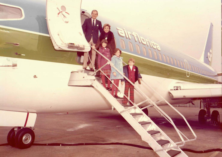 Eli, Lisa, Rachel, Ondi and David Timoner in an archival image circa 1979 from Ondi Timoner's film “Last Flight Home,” opening Friday at Coral Gables Art Cinema. (Photo courtesy of MTV Documentary Films).