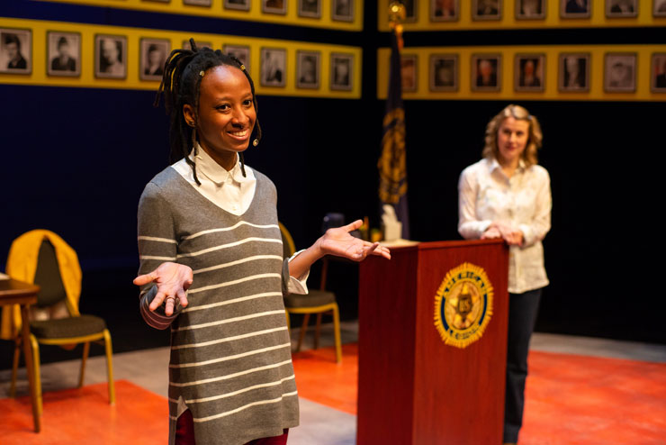 Janine Johnson and Elizabeth Price in “What the Constitution Means to Me.” (Photo by Justin Namon)