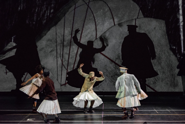William Kentridge’s “The Head & the Load” is a massive collage of a performance told in music, dance, projections and poetry at the Adrienne Arsht Center. (Photo courtesy of Stella Olivier)