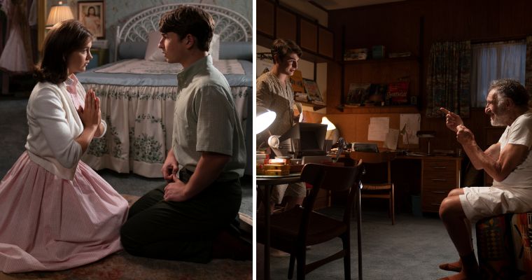 LEFT: Chloe East and Gabriel LaBelle in a scene from