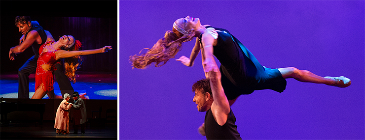 LEFT: Melinda Jackson and Michael Kessler as the veteran show business couple in their original show 