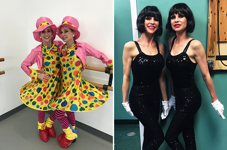 LEFT: Linda Drozdow and Laura Greenstein perform in a scene from 