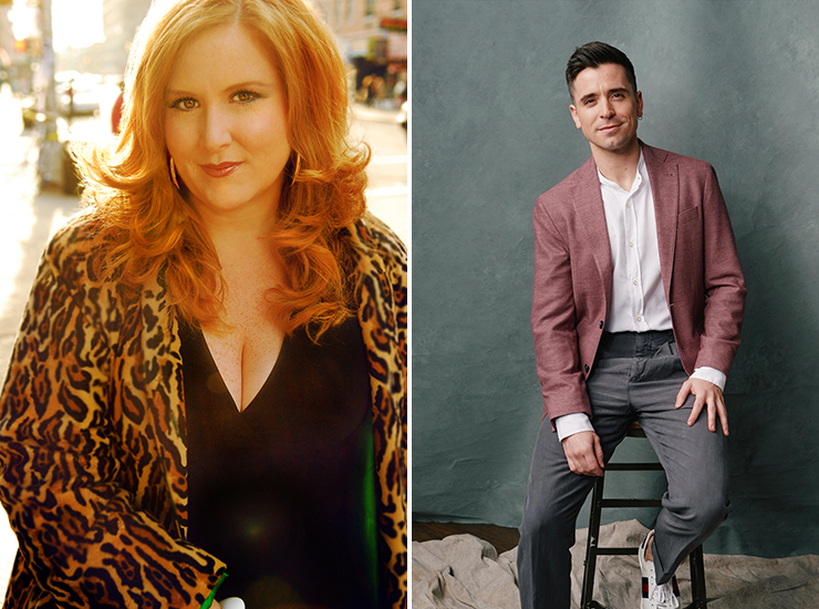 LEFT: Julie James appears in the Broadway Concert Series on Sunday, Feb. 19. RIGHT: Matt Doyle, who won the 2021 Tony Award as best actor in 