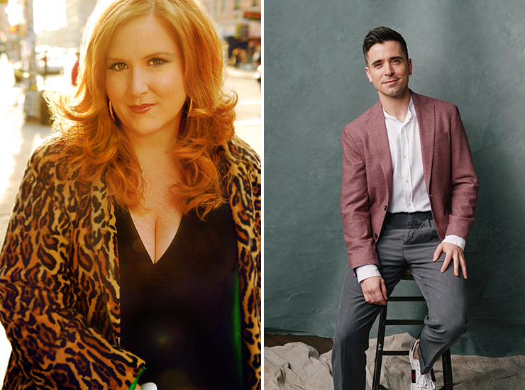 LEFT: Julie James appears in the Broadway Concert Series on Sunday, Feb. 19. RIGHT: Matt Doyle, who won the 2021 Tony Award as best actor in