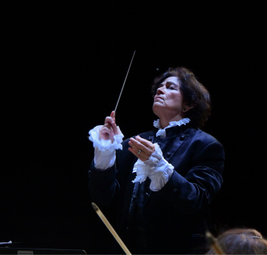 Conductor Sebrina Alfonso leads South Florida Symphony on the opening night of the 25th Anniversary Season on Nov. 9, 2022. (Photo by Steven Shires Photography)