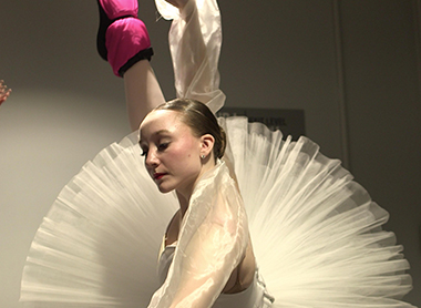 A ballerina in the film 