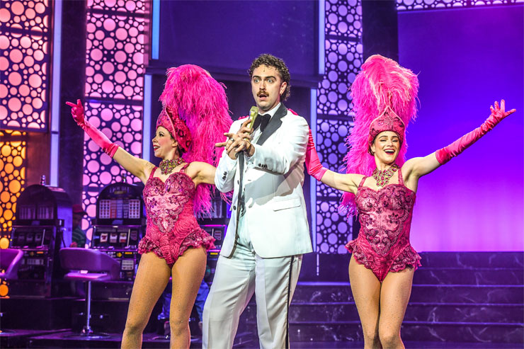 Ashley Rubin, Anthony Cataldo, and Emily Tarallo in Slow Burn Theatre's 