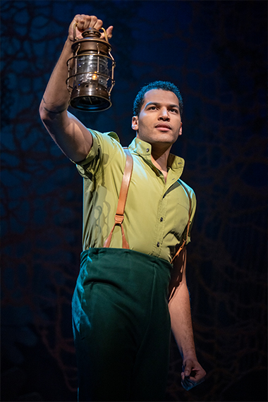 Christian Thompson as Fiyero in the National Tour of 