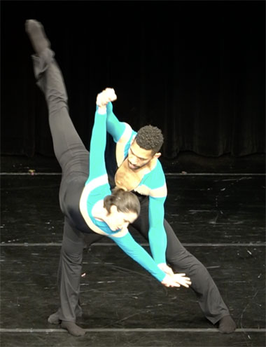 Renee Roberts and Anthony Velazquez in “Lost and Found.” (Photo by Dance NOW! Miami)