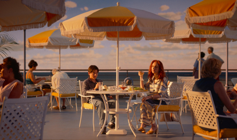 Armen Nahapetian and Zoe Lister-Jones in a scene from