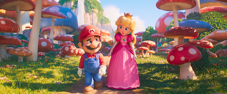 Chris Pratt is Mario, a struggling Italian-American plumber, and Anya Taylor-Joy is the voice of Princess Peach in 