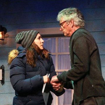Catherine (Jessica Sanford) and Robert (Michael McKenzie) in