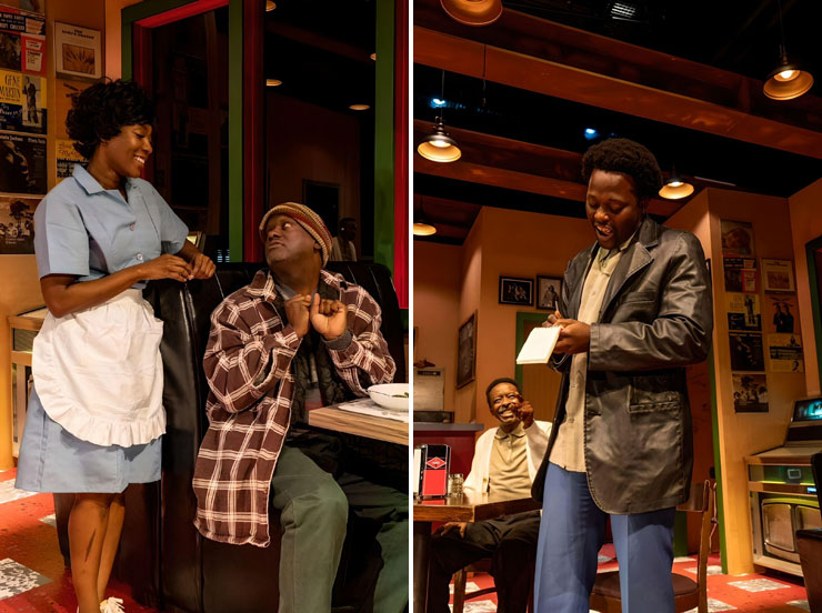 LEFT: Pamela Hankerson as Risa and Keith C. Wade as Hambone in M Ensemble's
