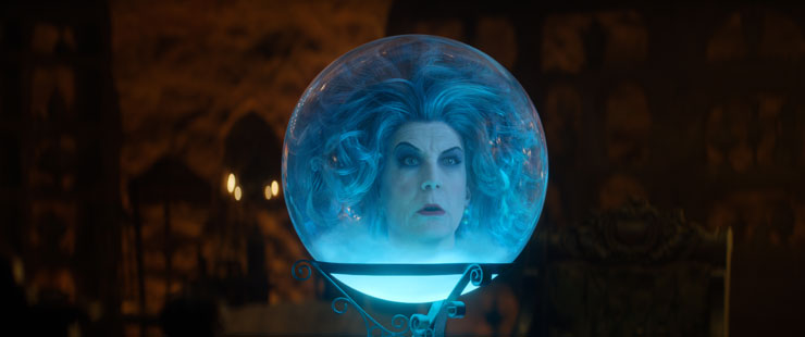 Jamie Lee Curtis as Madame Leota in a scene from 