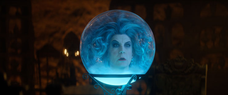 Jamie Lee Curtis as Madame Leota in a scene from