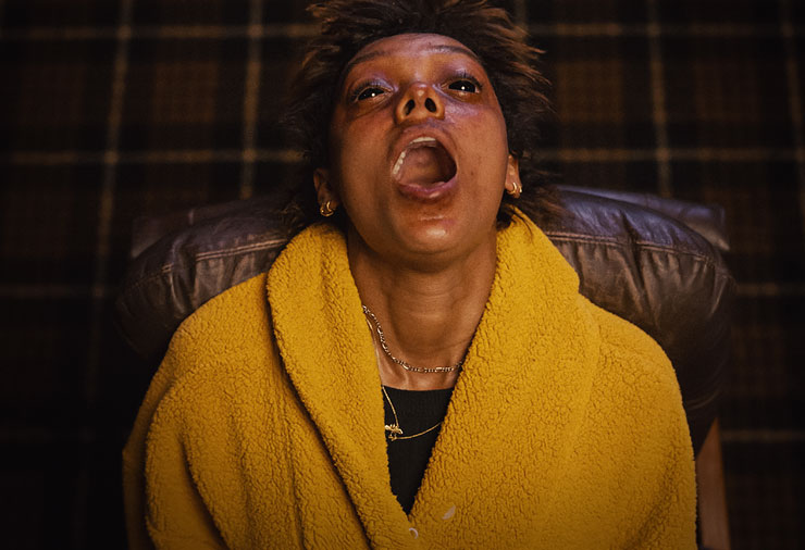 Sophie Wilde as Mia in a scene from