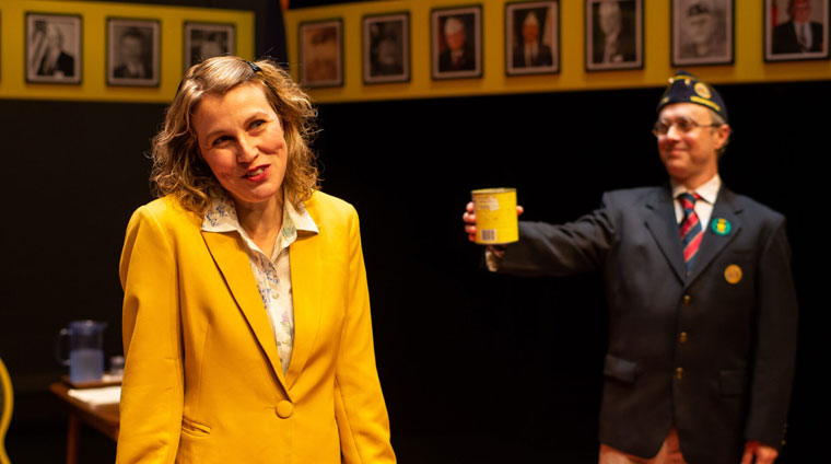 Elizabeth Price received an award for outstanding performance in City Theatre's