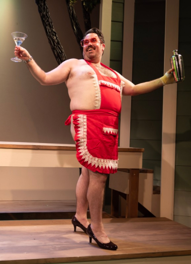 Buzz Hauser, played by Christopher Michaels in Island City Stage's 