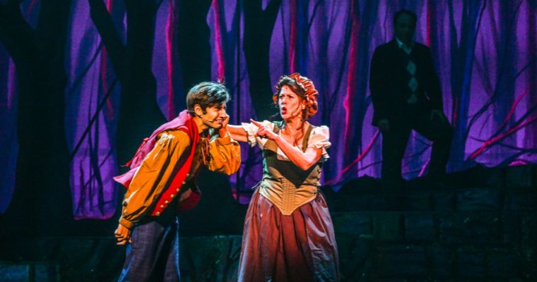 Luis-Pablo Garcia and Patti Gardner in Slown Burn Theatre's 