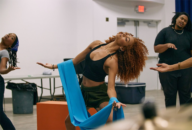 Nyla Walker of Zest Collective rehearses
