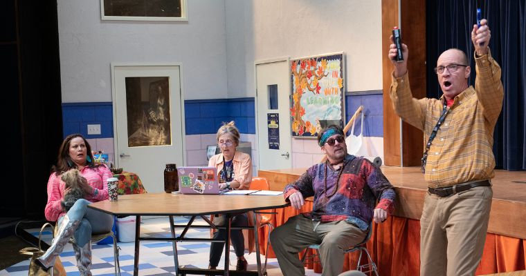 From Left to Right, Anna Lise Jensen, Jeni Hacker, Stephen G. Anthony, and Tom Wahl, on