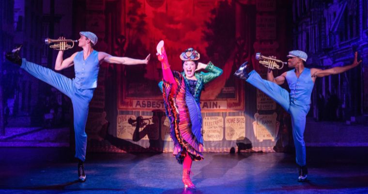 Jackson Grove, Katerina McCrimmon and Rodney Thompson in the first national touring company of