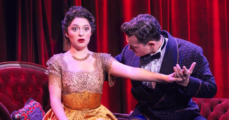 Katerina McCrimmon as Fanny Brice and Stephen Mark Lukas as Nicky Arnstein in the national tour of