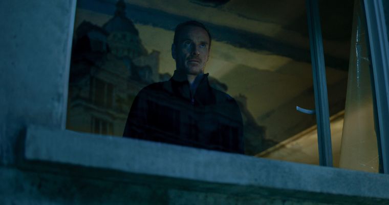 Michael Fassbender as an assassin in a scene from
