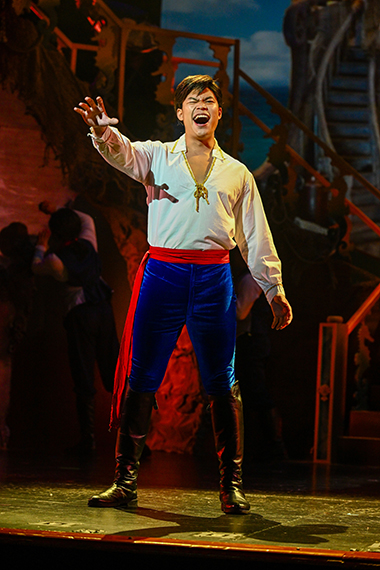 Prince Eric (Nate Promkul) sings his heart out in Slow Burn's production of 