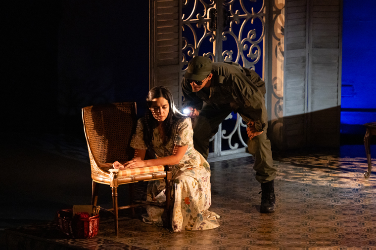 Stephanie Machado and Gabriell Salgado in Nilo Cruz's “Two Sisters and a Piano.” (Photo by Morgan Sophia Photography)
