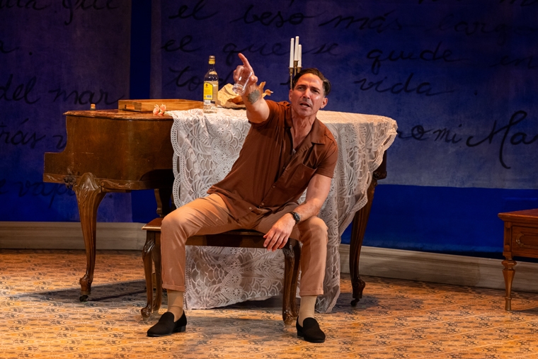 Maurice Compte as Lieutenant Portuondo in Nilo Cruz's “Two Sisters and a Piano.” (Photo by Morgan Sophia Photography)
