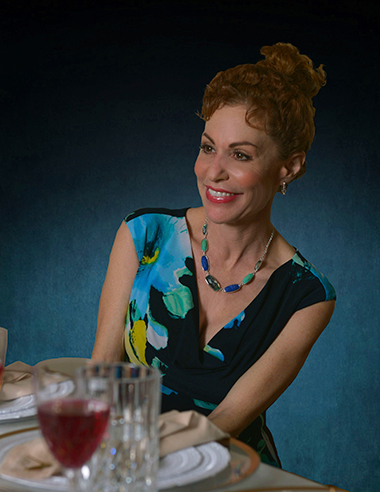 Margery Lowe as Fay's sister Cindy in Zoetic Stage's