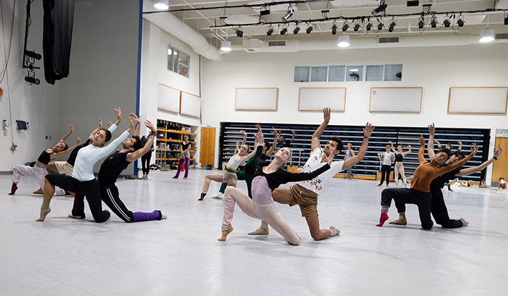 Miami City Ballet Dancers rehearsing 