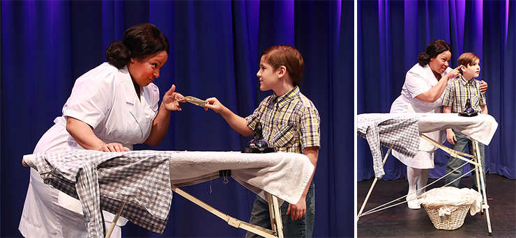Kareema Khouri (Caroline Thibodeaux) and Franco Kiglies (Noah Gellman) star in