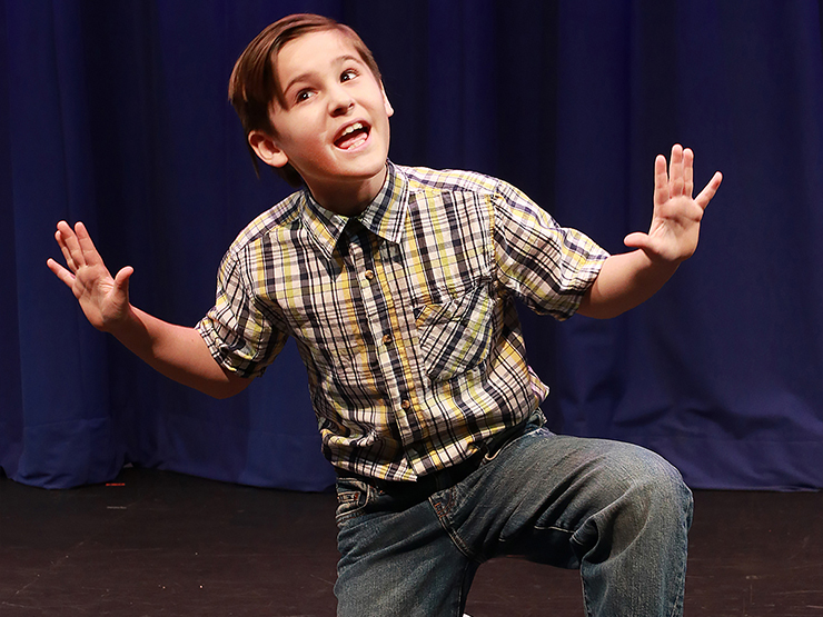 Franco Kiglies stars as Noah Gellman in Caroline, or Change at Actors' Playhouse at the Miracle Theatre. (Photo by Alberto Romeu).