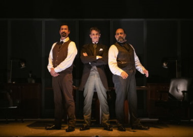 The Lehman Brothers, from left, Brandon Morris as Emanuel, Mark H. Dold as Mayer, and James Zannelli as Henry. (Photos by Magnus Stark)