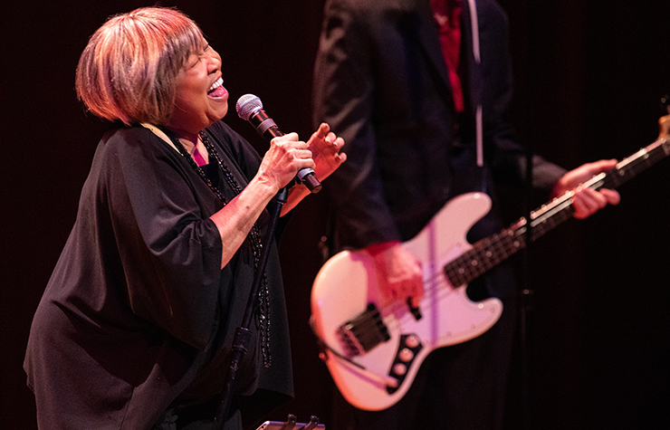 Mavis Staples performs at the Arsht Center in 2019. She returns to the Arsht for a performance Friday, March 9 at the Knight Concert Hall. (Photo credit by Daniel Azoulay)