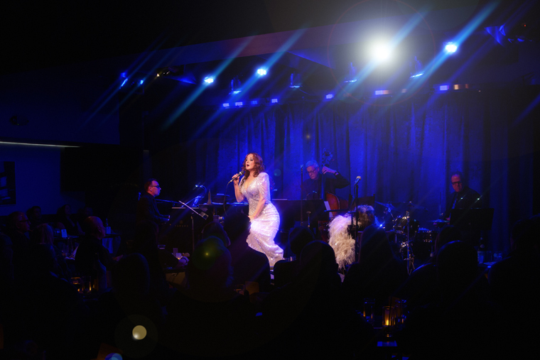Melissa Errico sings a ballad from her performance at New York City Jazz Club Birdland (Photo courtesy of artist management).