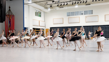 Miami City Ballet Dancers rehearsing Swan Lake. Choreography by Alexei Ratmansky. Photo by Alexander Iziliaev