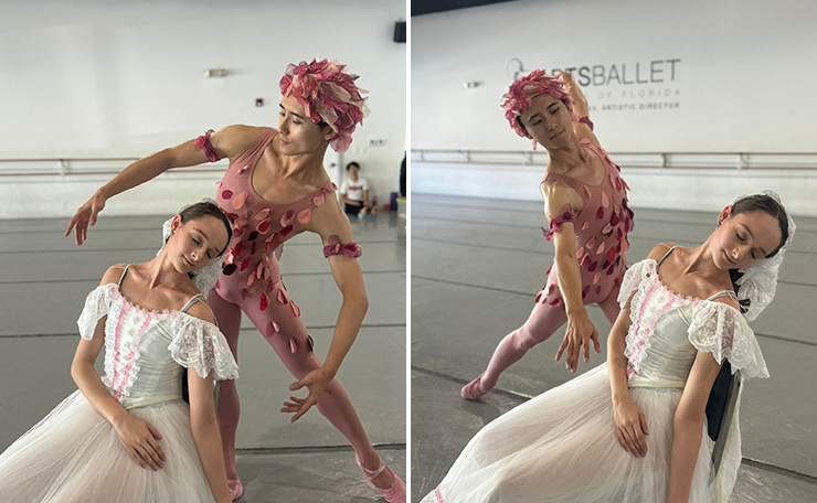 Dancers Remina Tanaka and Kirsty Walker of Arts Ballet Theater of Florida. (Photo by Patriciasphotography)