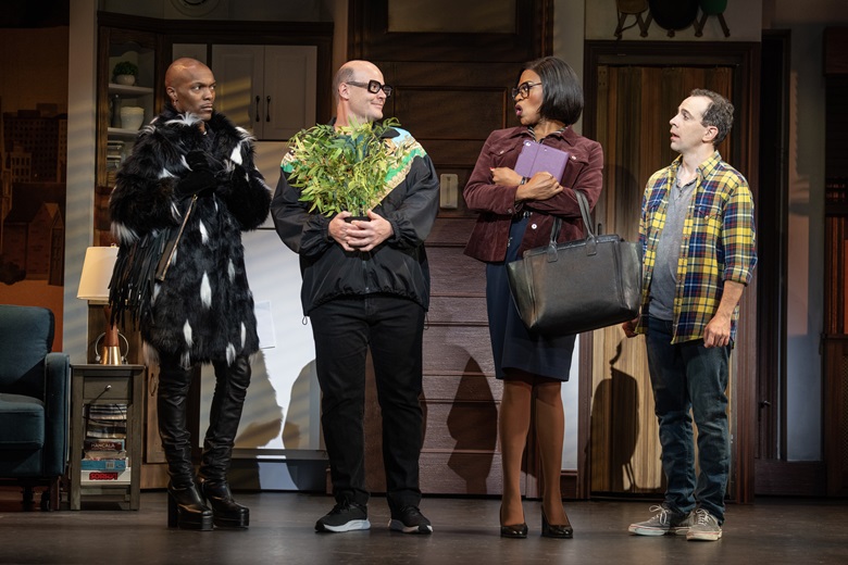 Andre Mayem (Nik Alexander), Frank Hillard (Aaron Kaburick), Wanda Sellner (Romelda Teron Benjamin) and Daniel Hillard (Rob McClure) in 