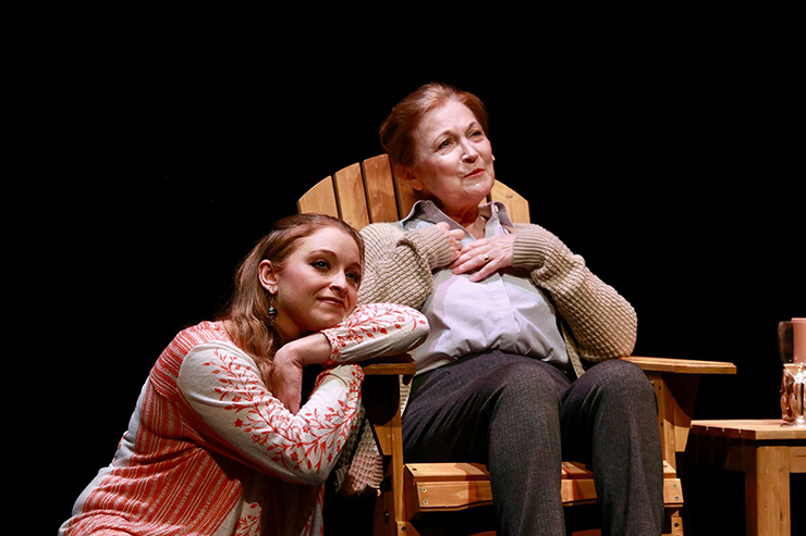 Mallory Newbrough and Laura Turnbull ponder questions of the universe in Sean Grennan's 