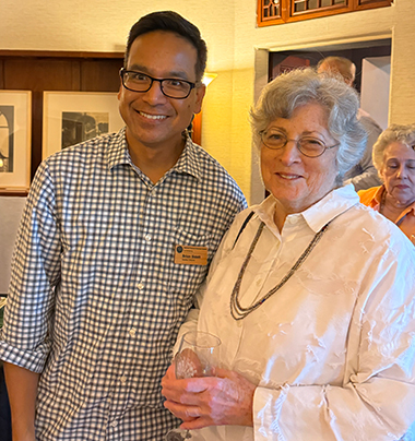 The Kampong director Brian Sidoti and photographer Georgette Ballance at the opening of the exhibit on Thursday, June 6.