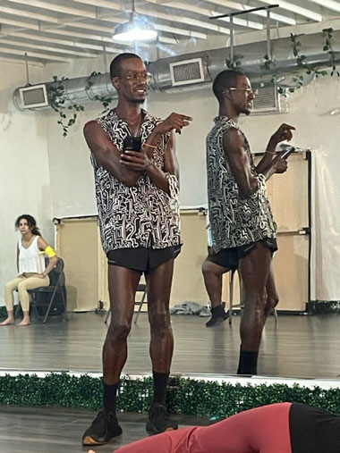 Randolph Ward in rehearsal for